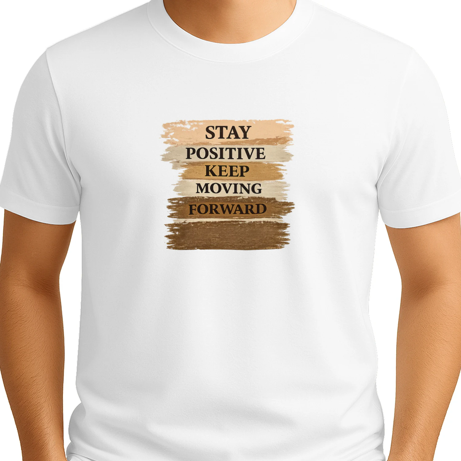 Stay Positive Keep Moving Forward Motivational T-Shirt | Inspirational Positive Quote Shirt | Mindset Apparel