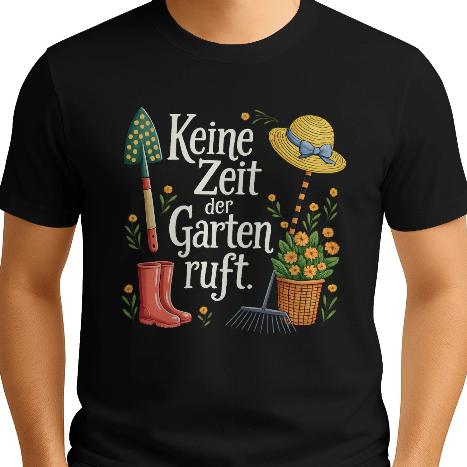 Keine Zeit – Der Garten Ruft | Lustiges Gärtner T-Shirt für Gartenliebhaber