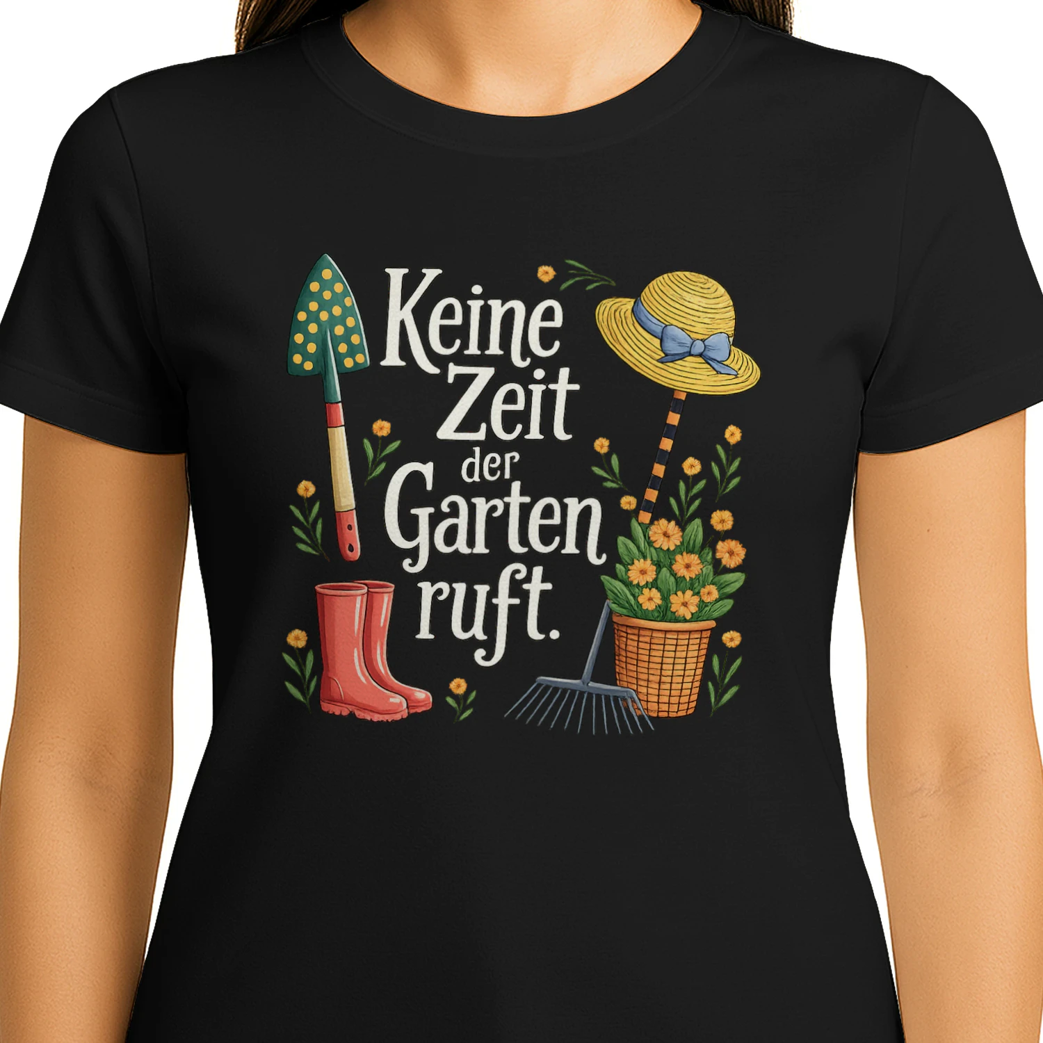 Keine Zeit – Der Garten Ruft | Lustiges Gärtner T-Shirt für Gartenliebhaber