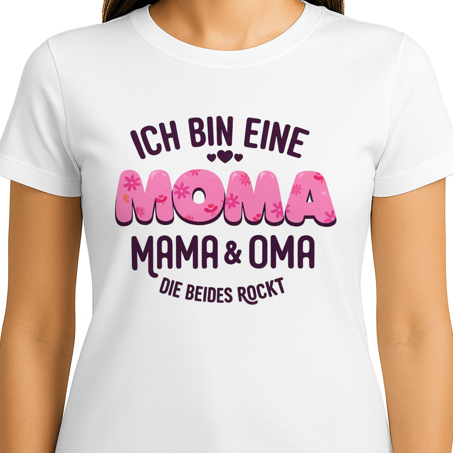 Ich Bin Eine Mama, Mama & Oma – Die Beides Rockt | Lustiges Familien T-Shirt