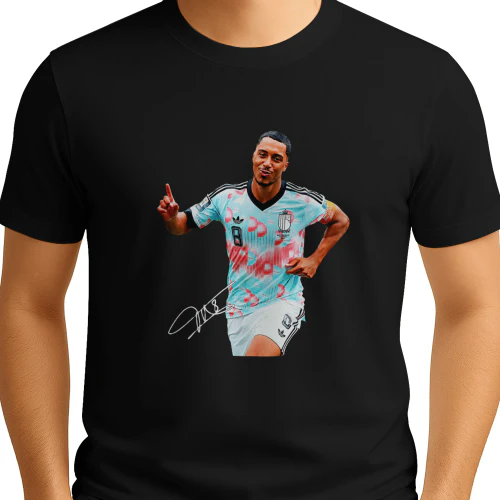 Youri Tielemans Belgium national football running signature shirt