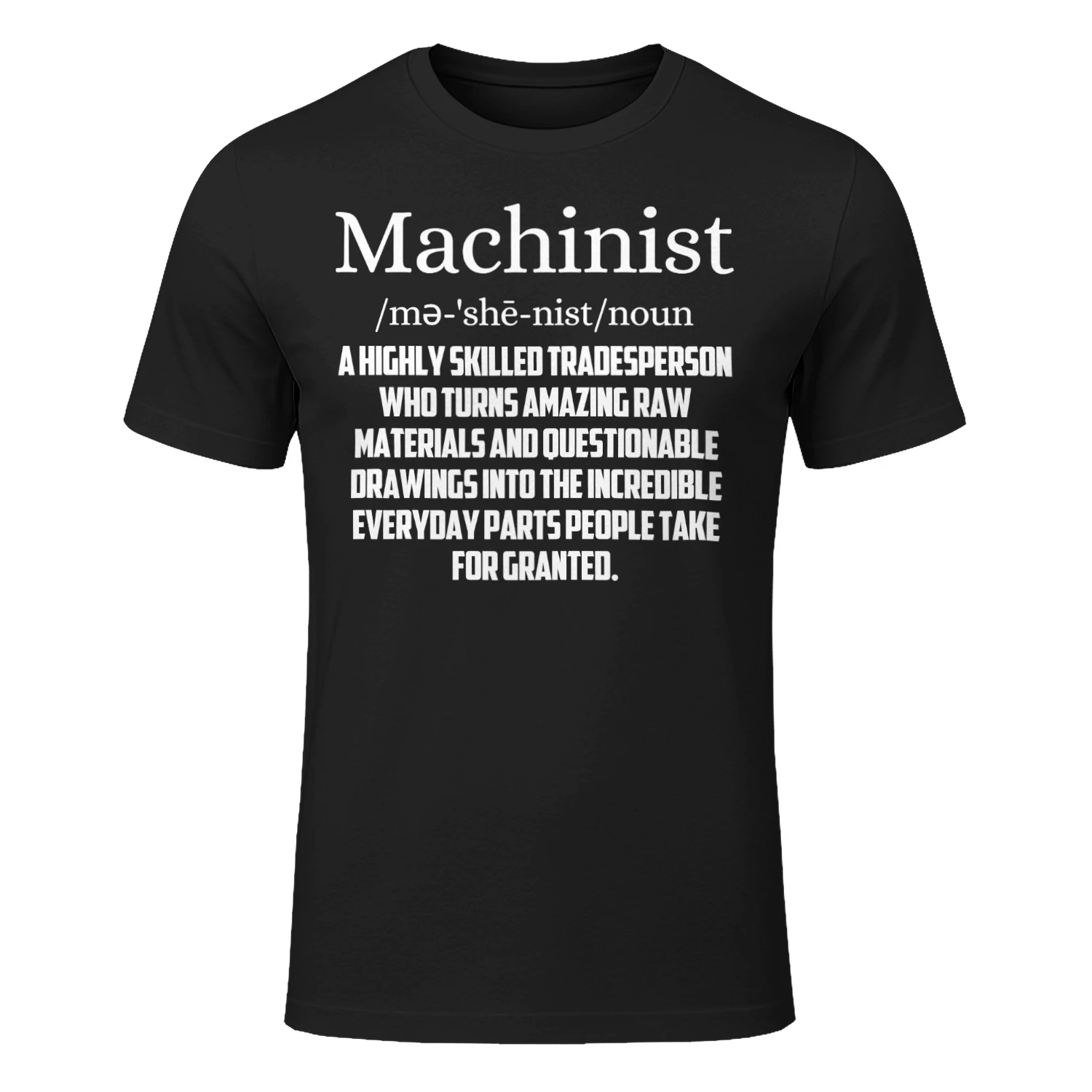 Machinist highly skilled tradesperson