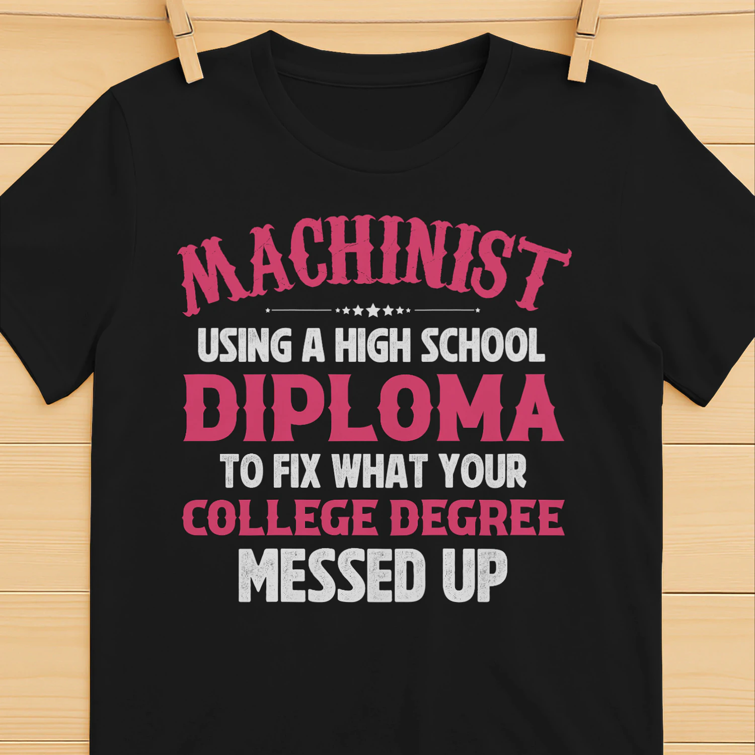 Machinist - Fix your college degree messed up
