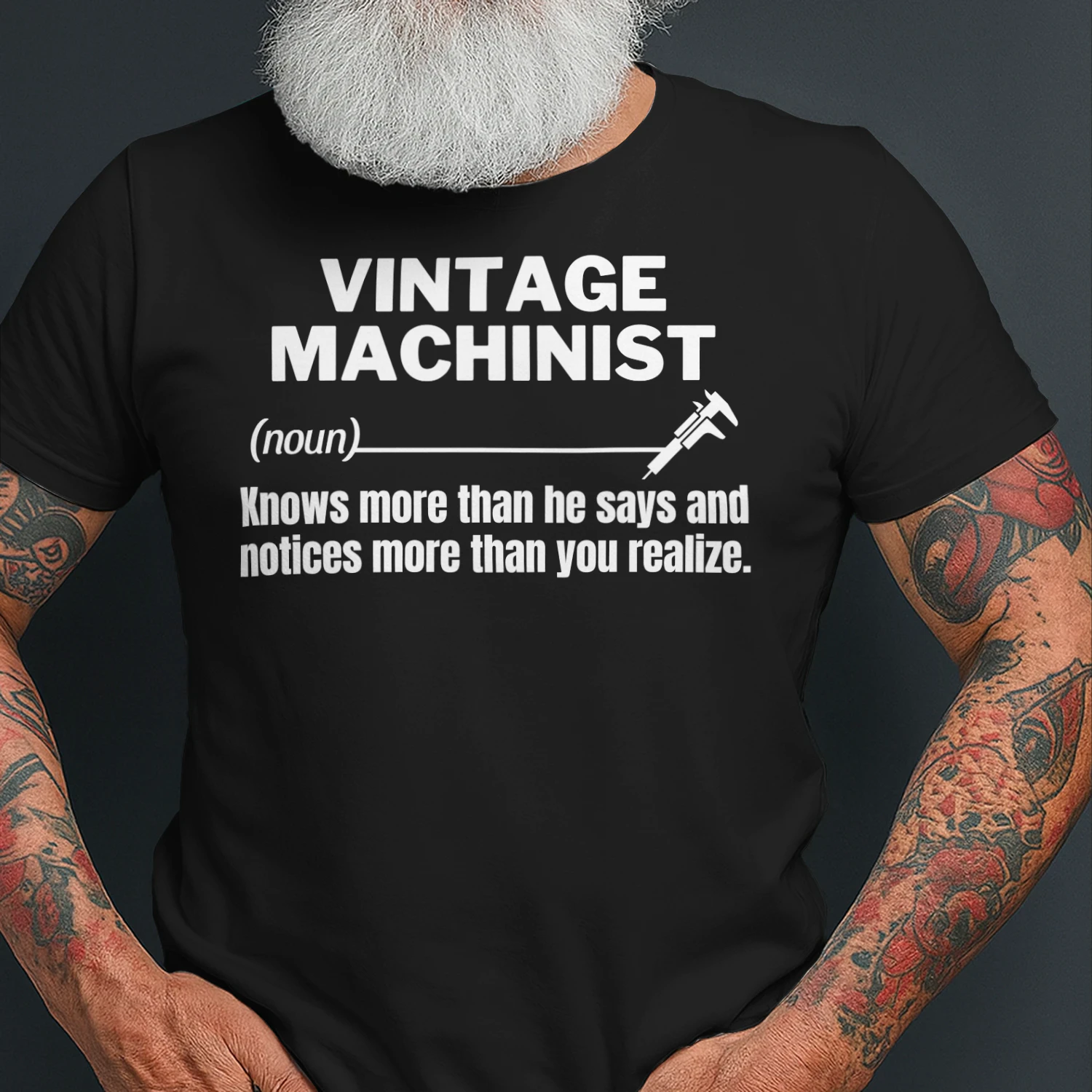 VINTAGE MACHINIST - KNOWS MORE THAN HE SAYS
