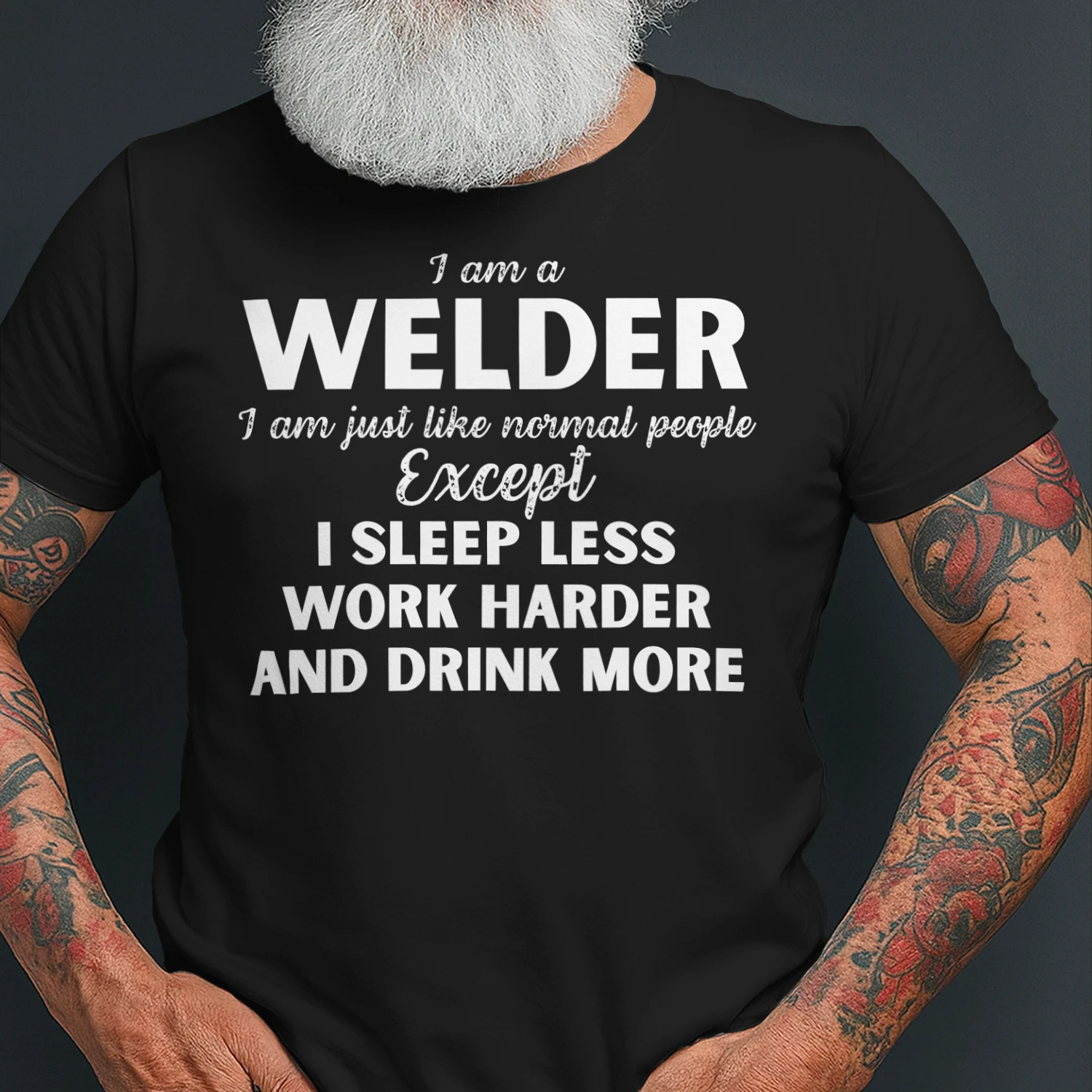I am a Welder - I Sleep less and word harder
