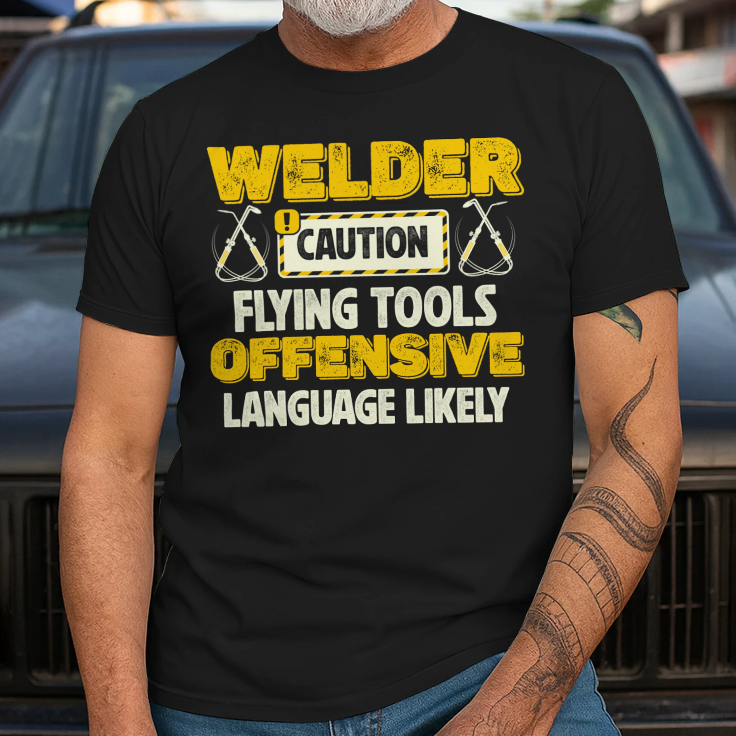 WELDER - CAUTION FLYING TOOLS