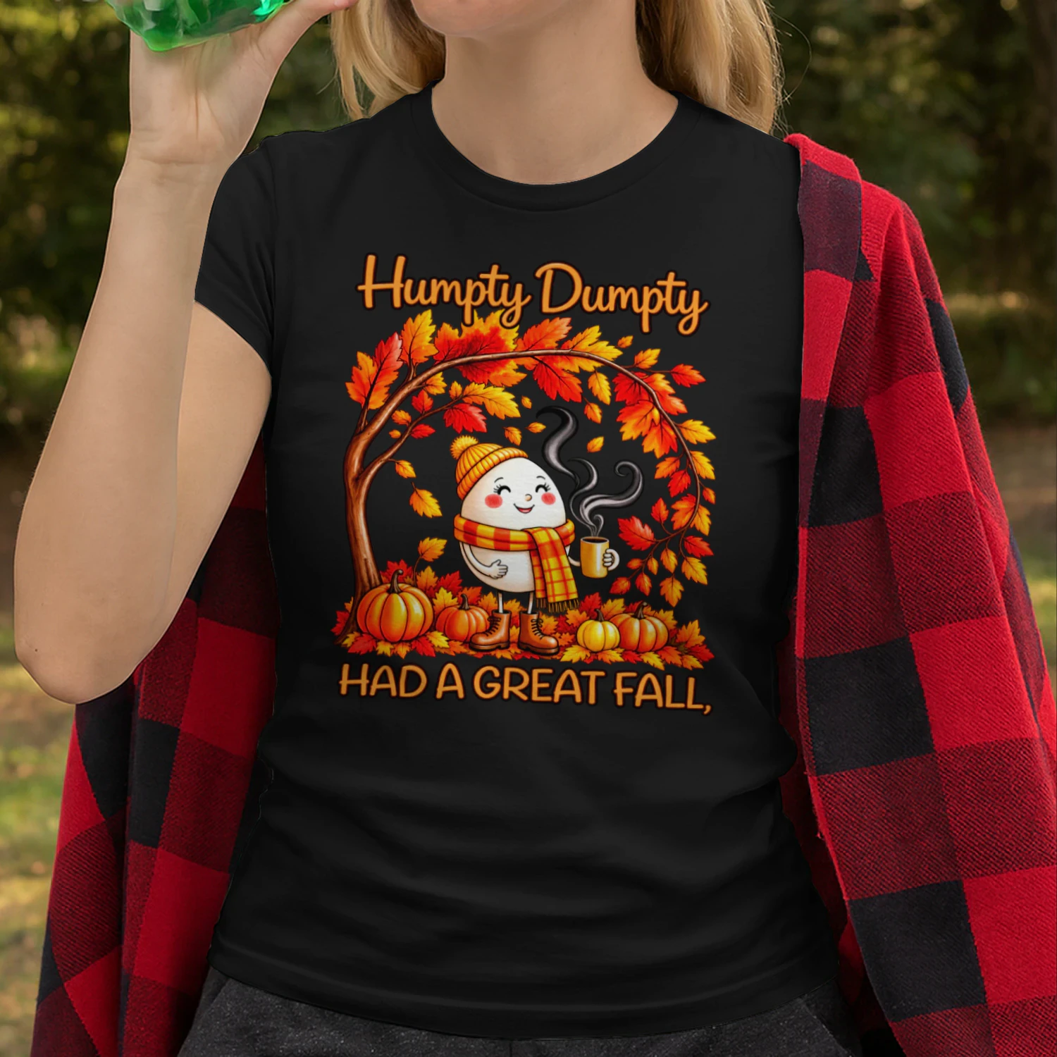 Humpty Dumpty Had a Great Fall Cute Autumn Pumpkin Shirt