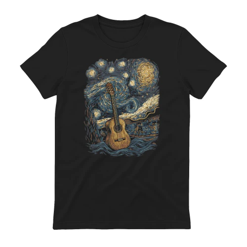 Acoustic Guitar Starry Night Van Gogh