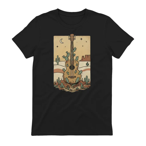 Retro Desert Acoustic Bass Tee