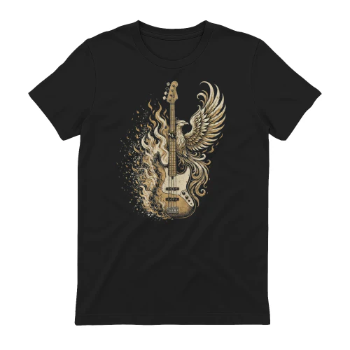 Phoenix Fire Bass Guitar Tee
