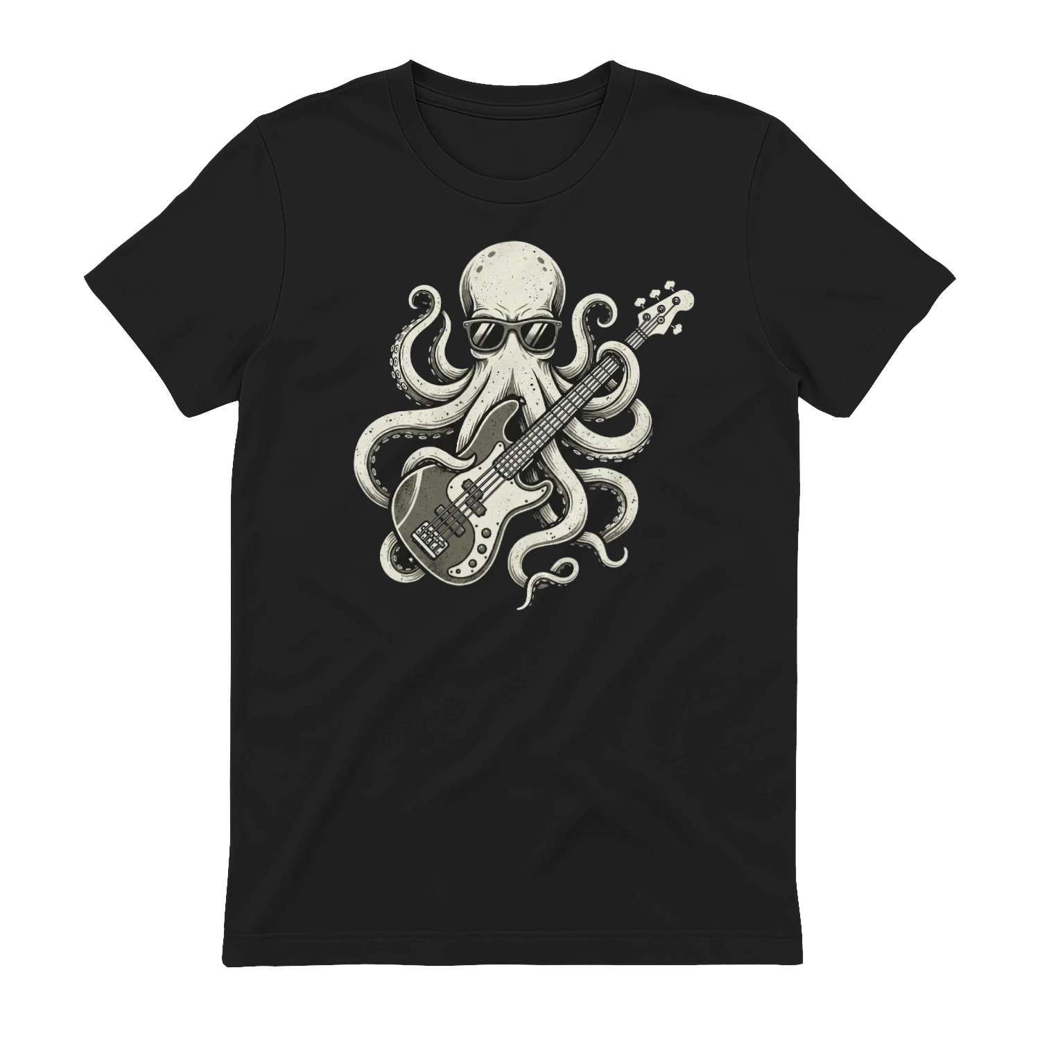 Cool Octopus Musician Art Tee