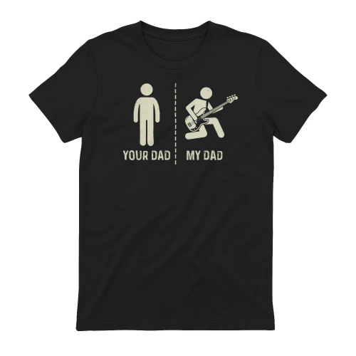 Funny Bass Player Father Graphic T-Shirt