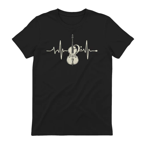 Double Bass Heartbeat Graphic Tee