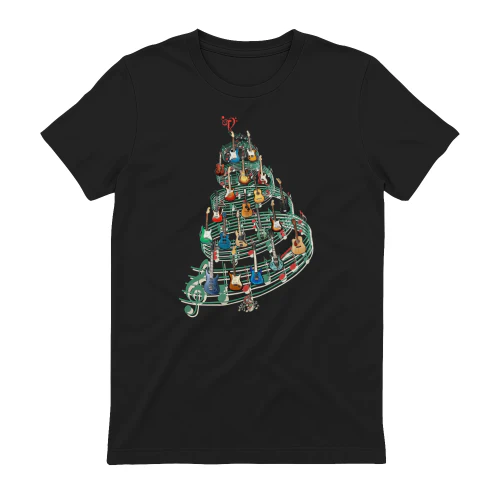 Christmas Guitar Notes Tree