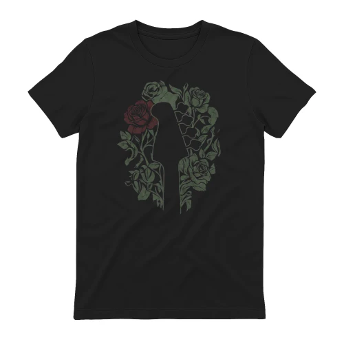 Rose Bass Player Art T-Shirt