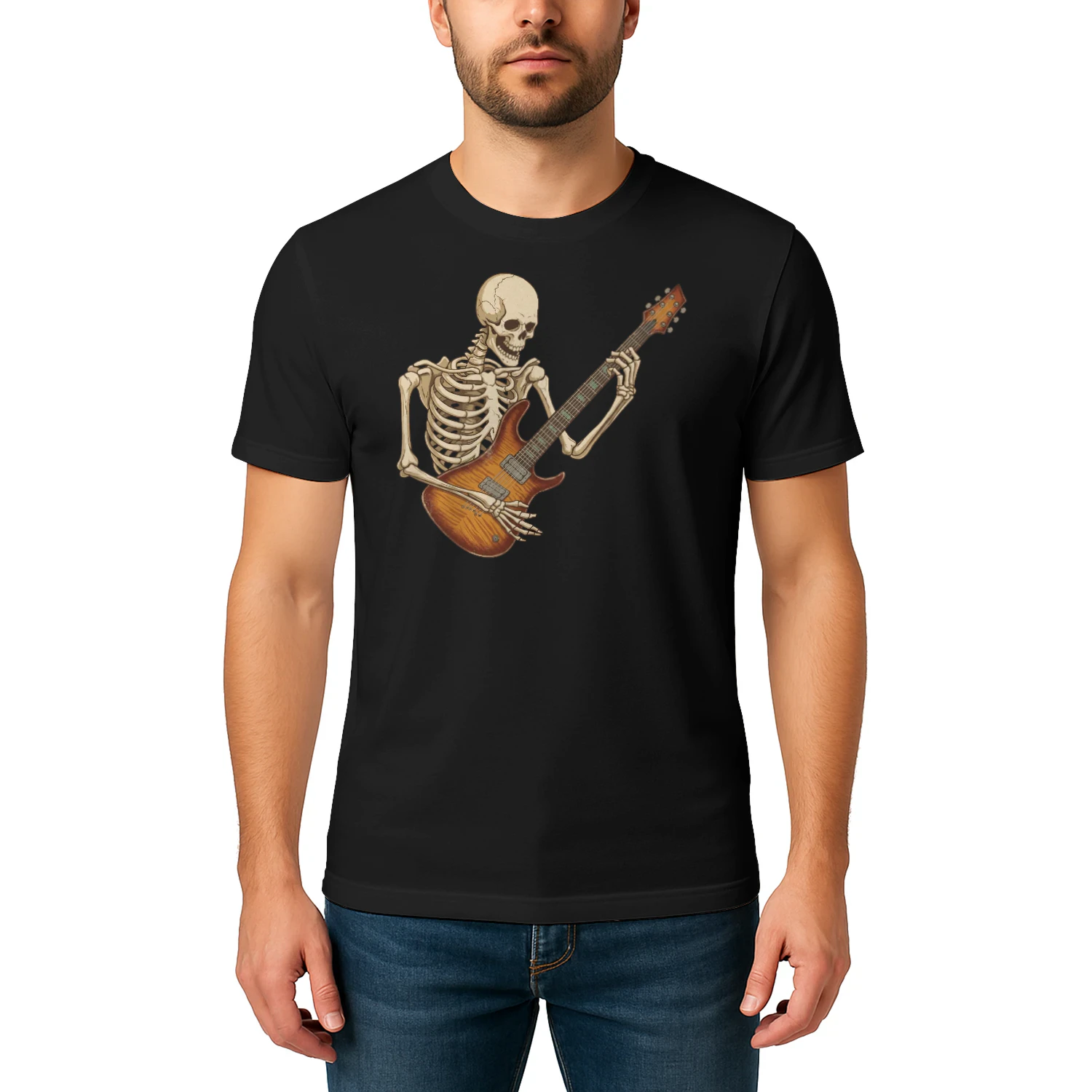 Skeleton Flamed Maple Guitarist