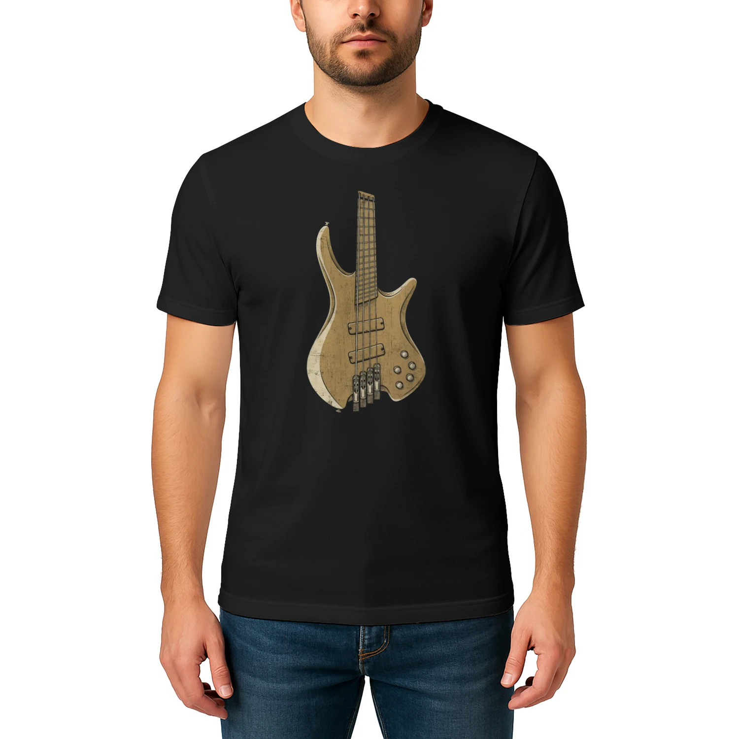 Modern Electric Bass Guitar Tee