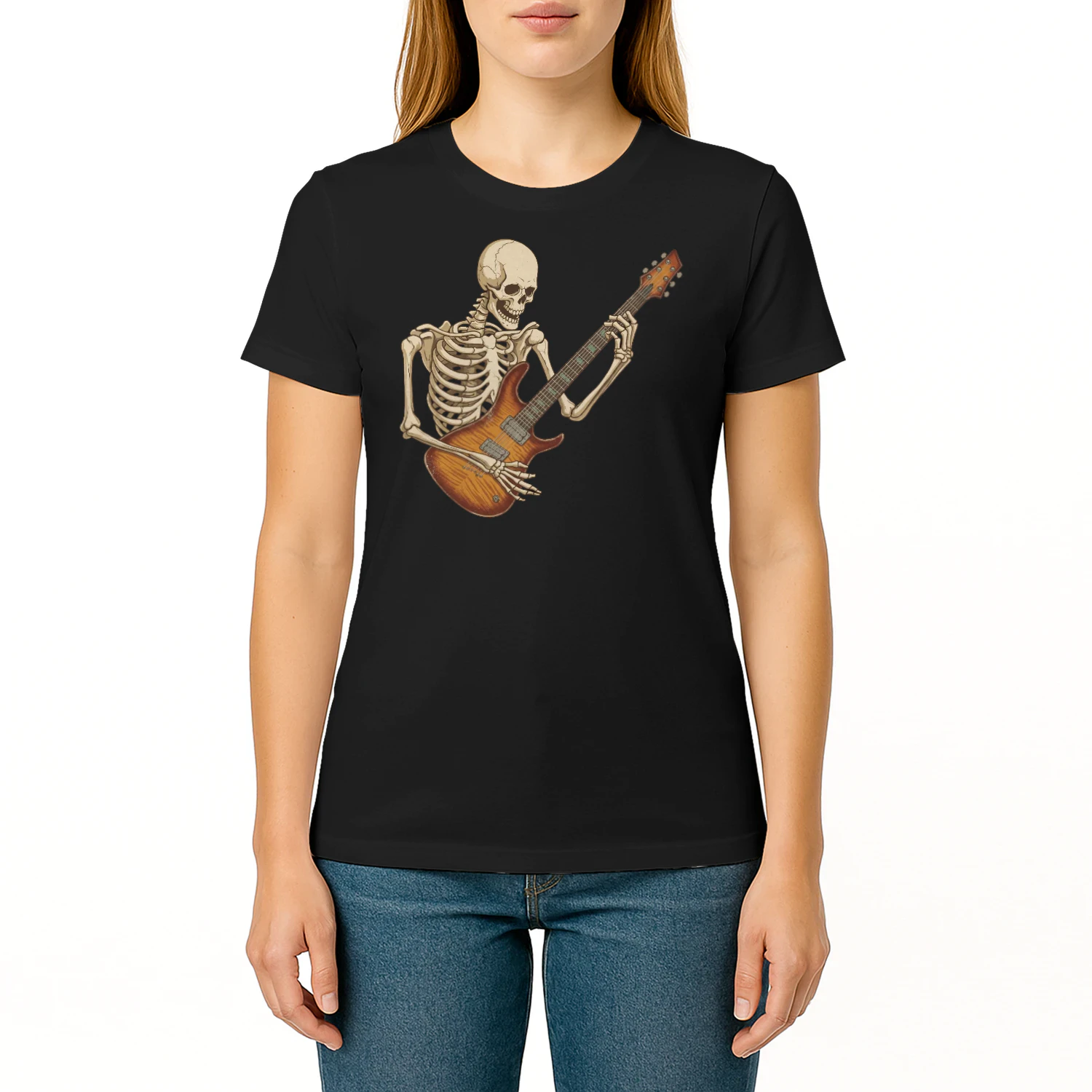Skeleton Flamed Maple Guitarist
