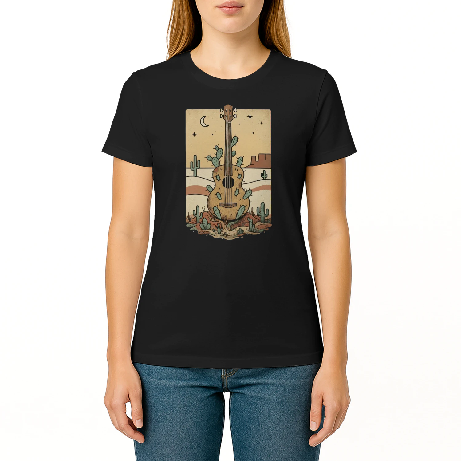 Retro Desert Acoustic Bass Tee