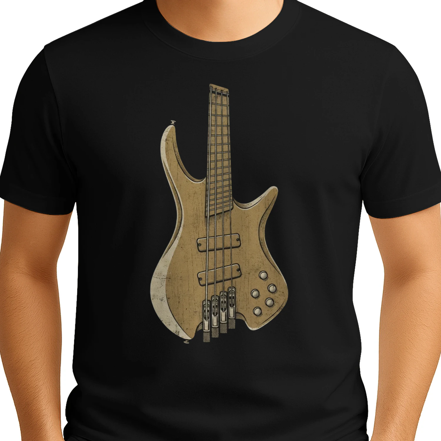 Modern Electric Bass Guitar Tee