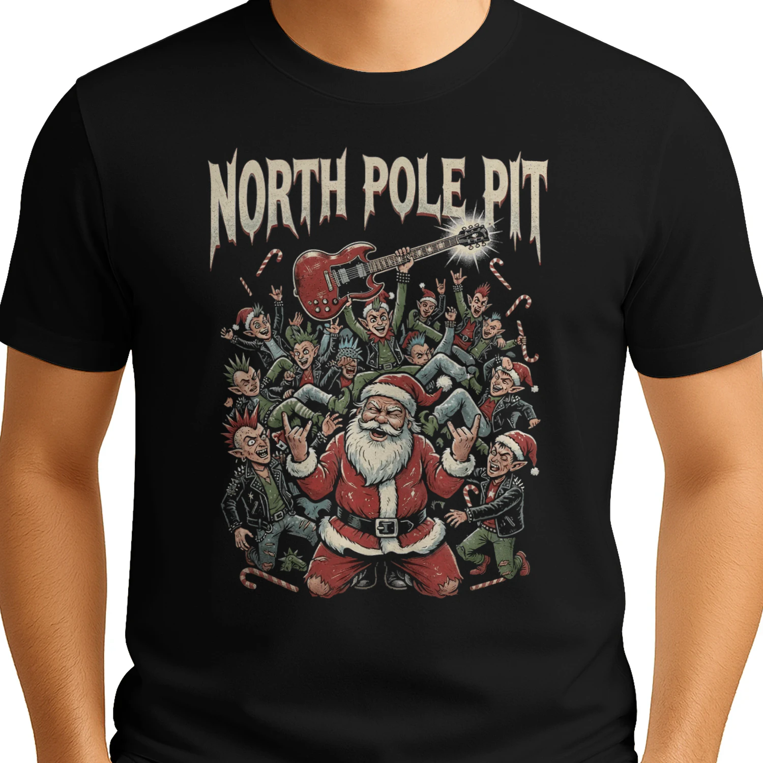 Christmas Guitar North Pole Pit