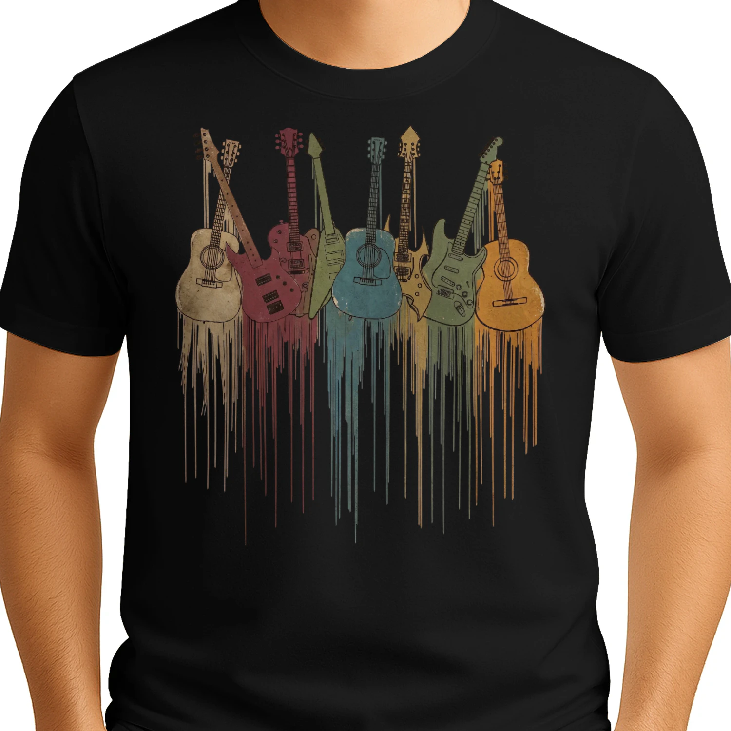 Dripping Paint Guitar Collection
