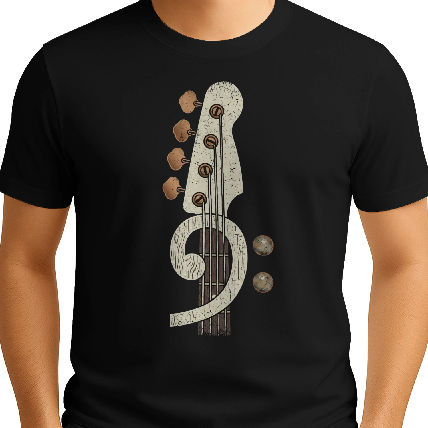 Bass Headstock Clef Graphic Tee
