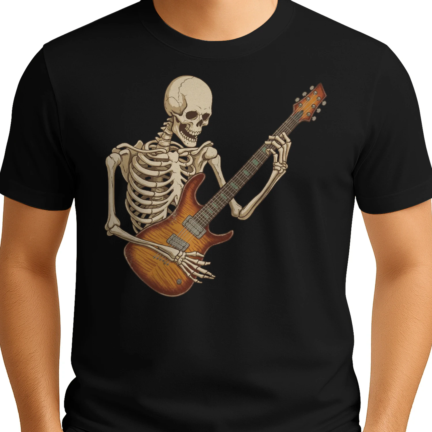 Skeleton Flamed Maple Guitarist