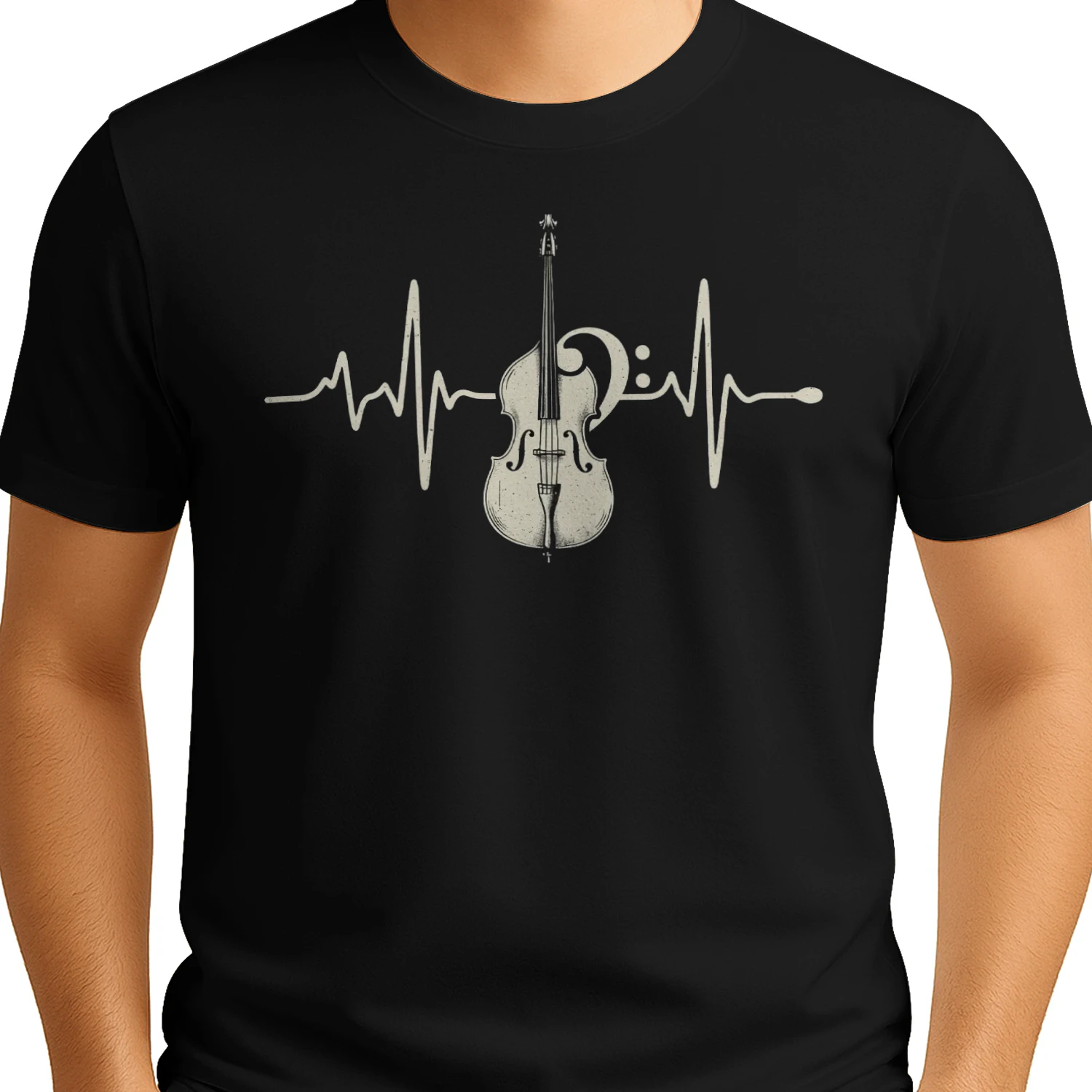 Double Bass Heartbeat Graphic Tee