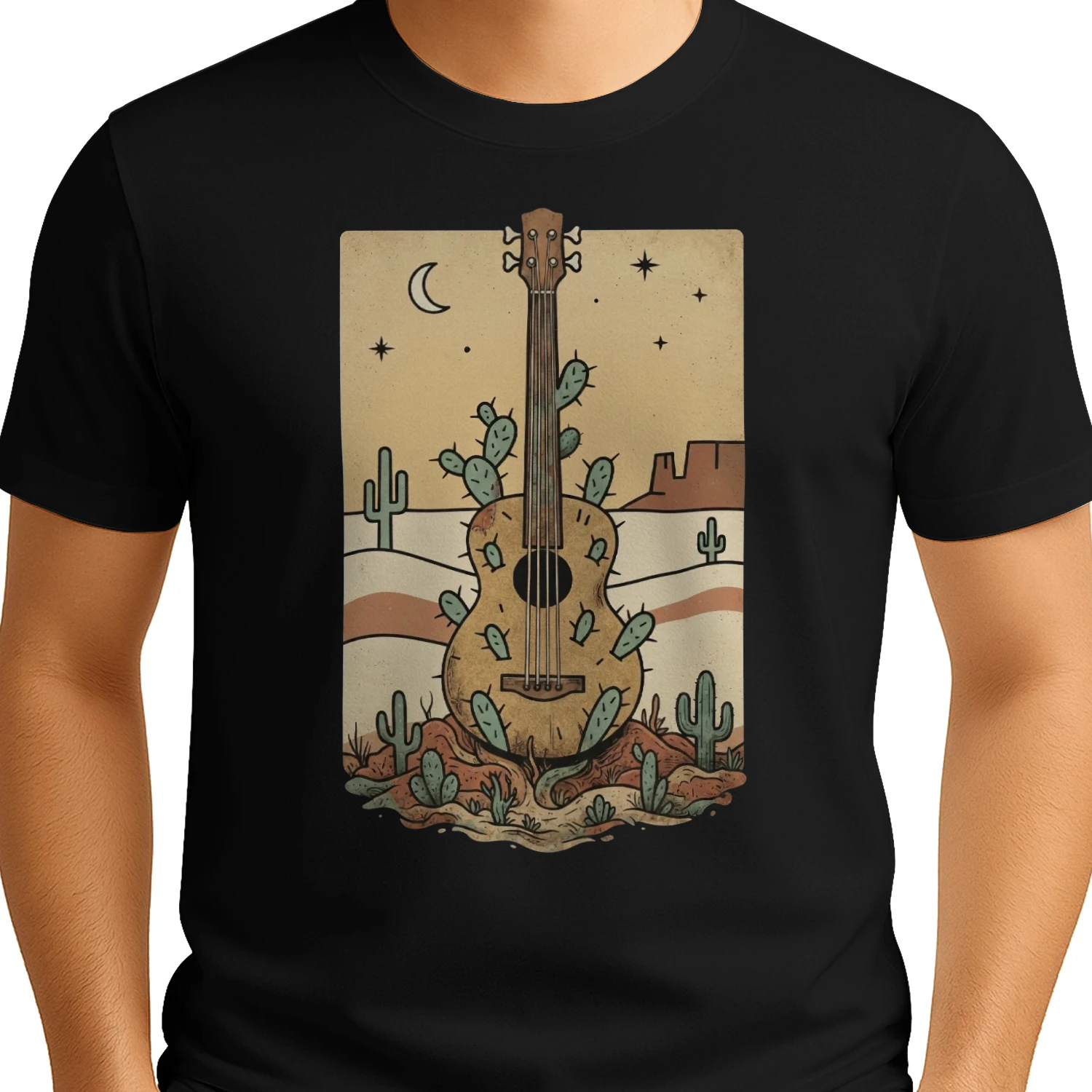 Retro Desert Acoustic Bass Tee