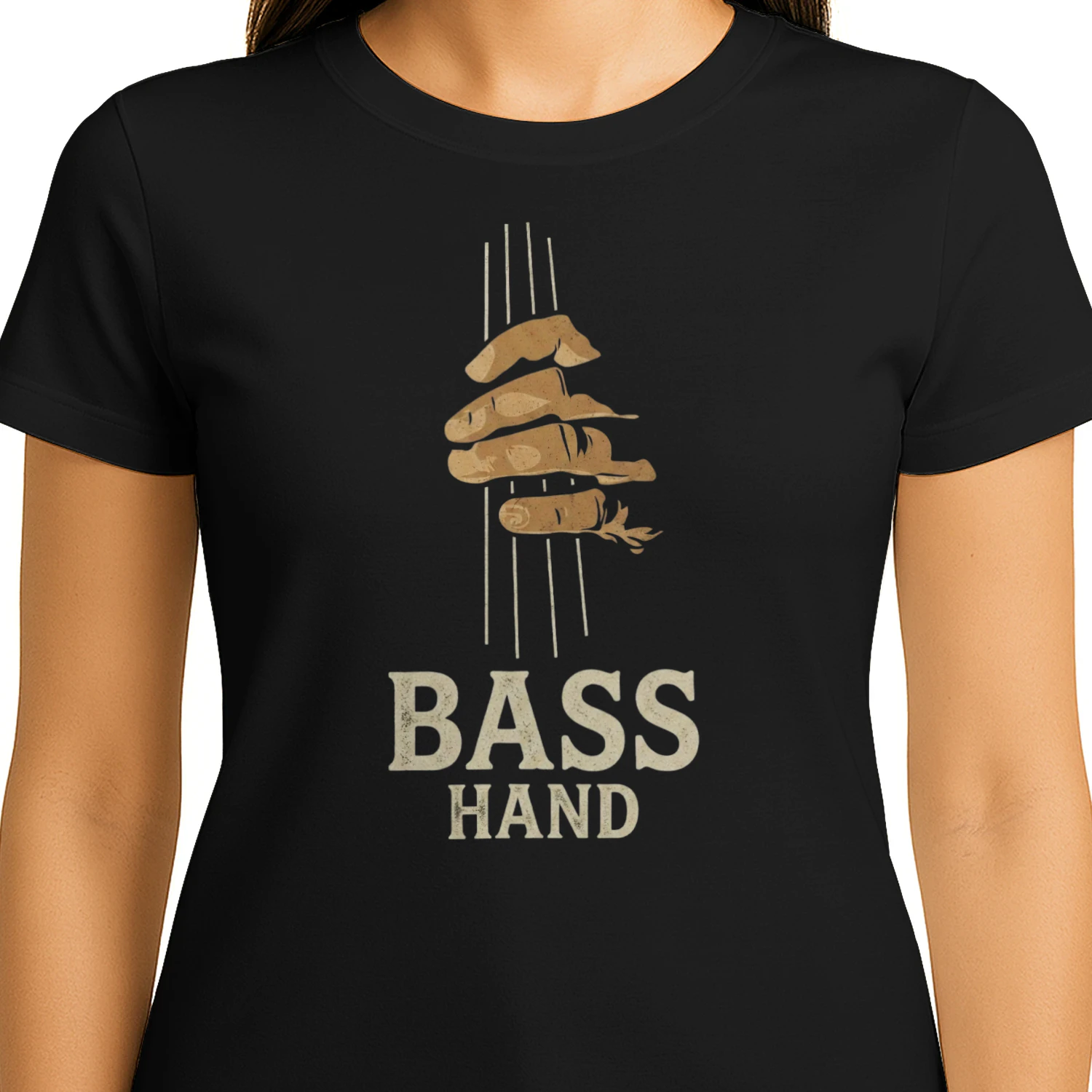 Minimalist Bass Hand Graphic Tee