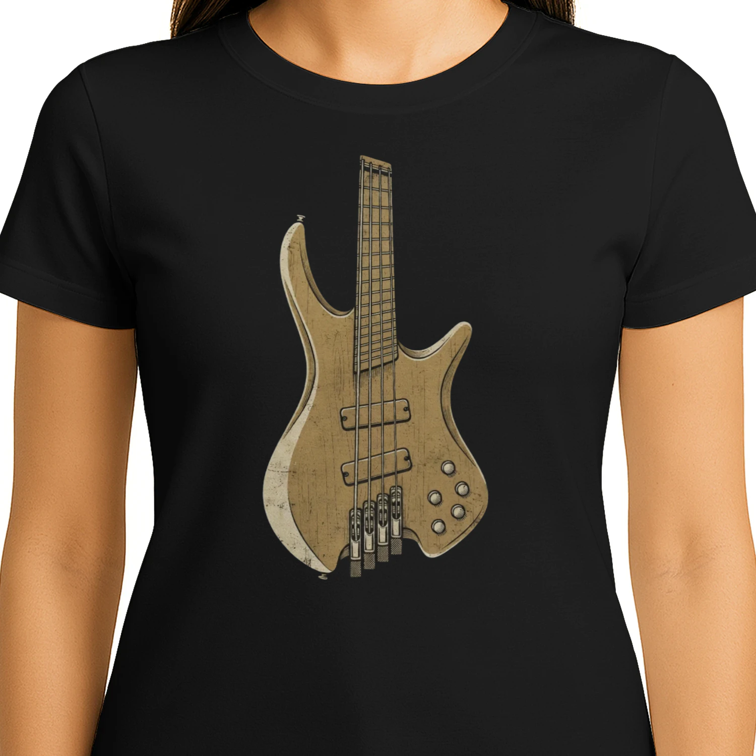 Modern Electric Bass Guitar Tee