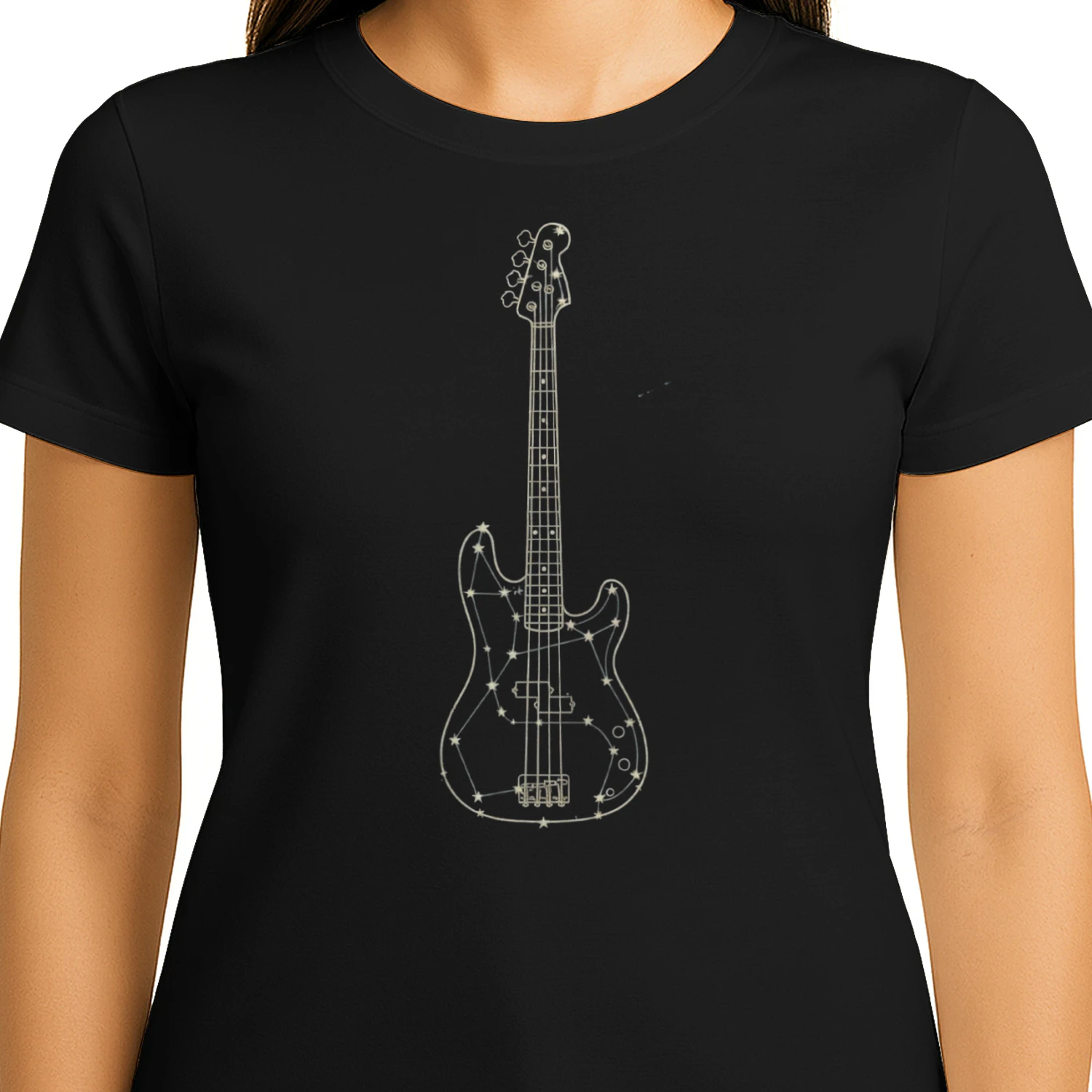 Celestial Constellation Bass Guitar Tee