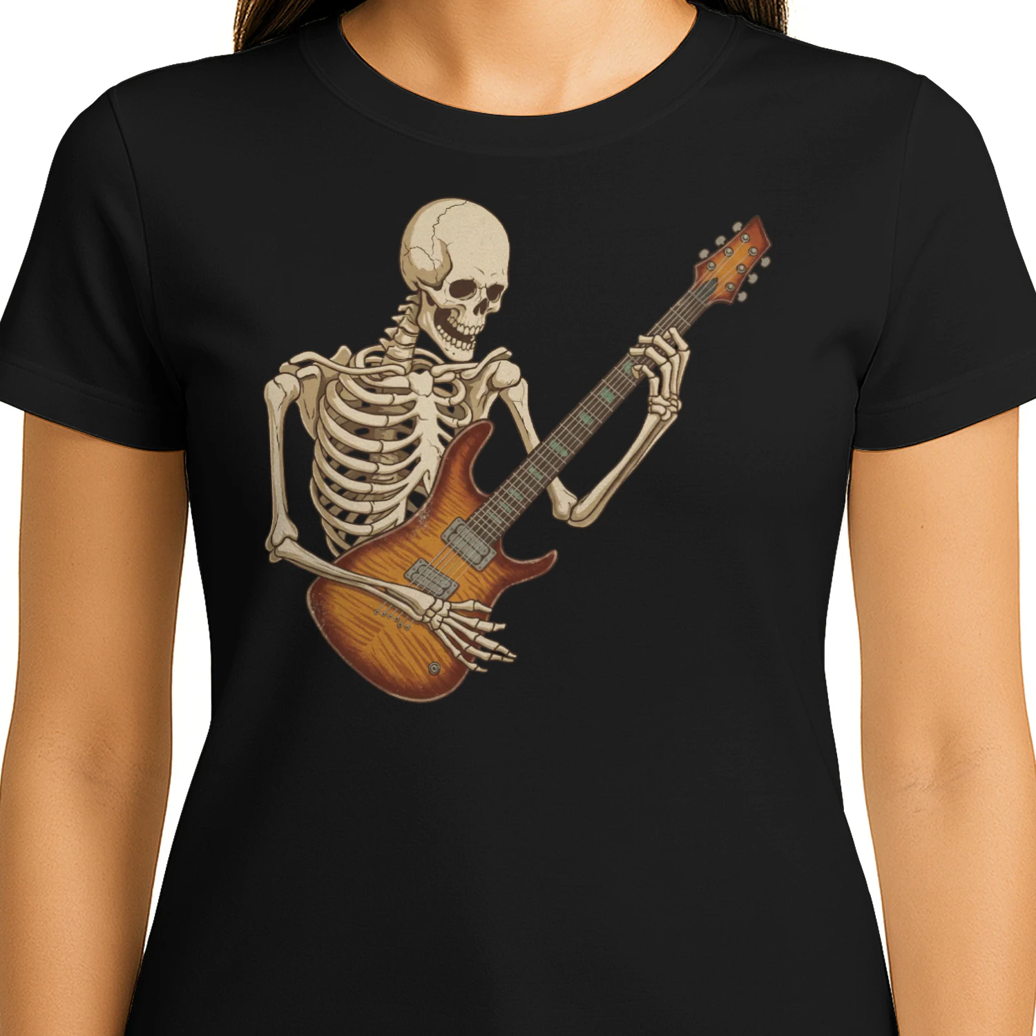 Skeleton Flamed Maple Guitarist