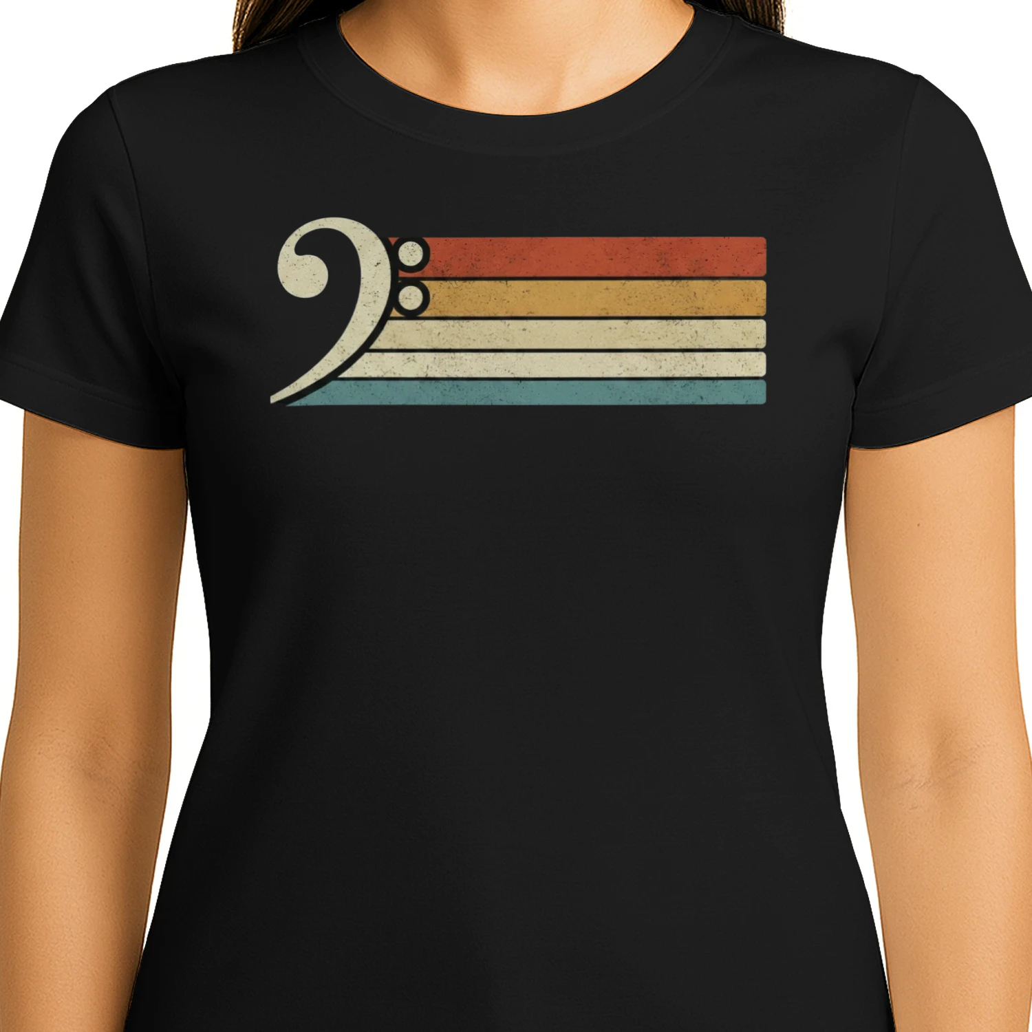 Classic Bass Guitar Player Stripe T-Shirt