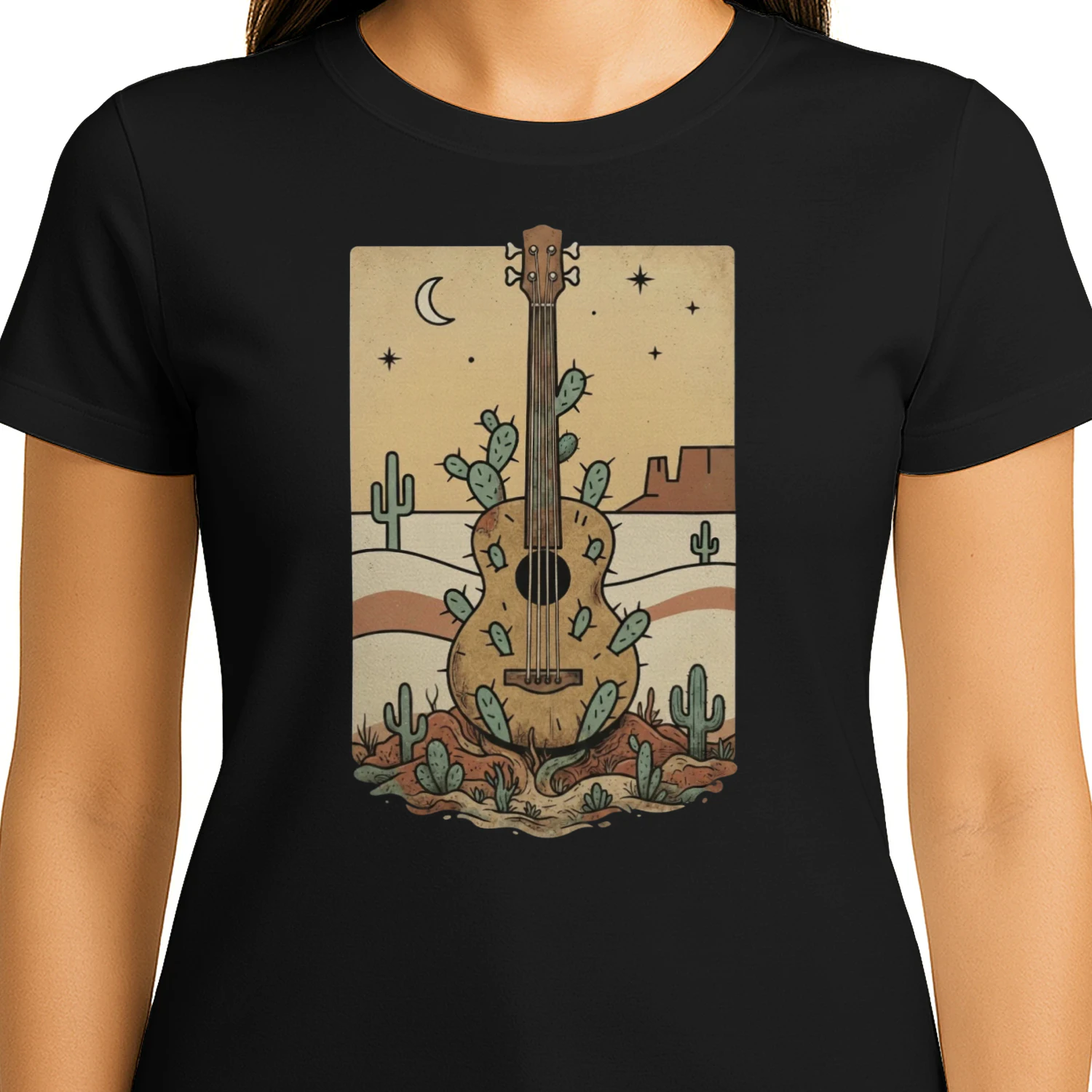 Retro Desert Acoustic Bass Tee