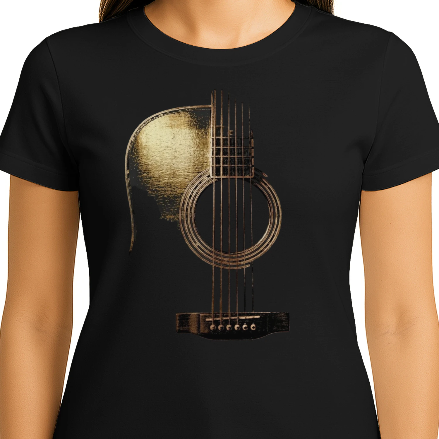 Guitar Abstract Acoustic Guitar Tee