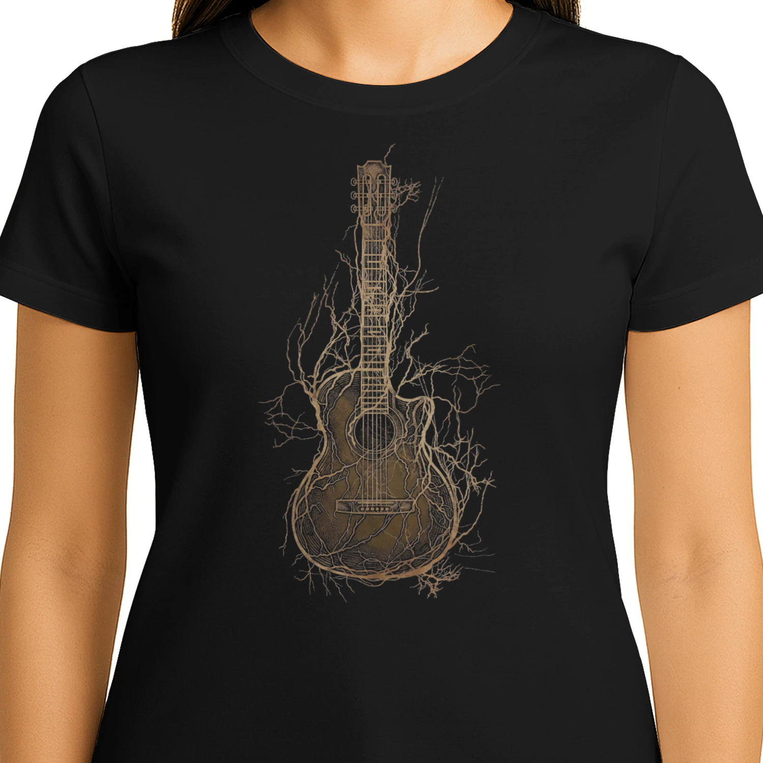 Rooted Acoustic Guitar Nature