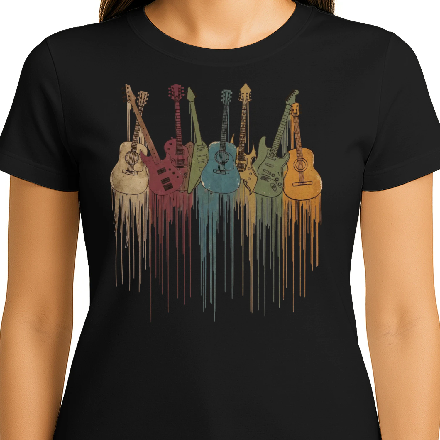 Dripping Paint Guitar Collection