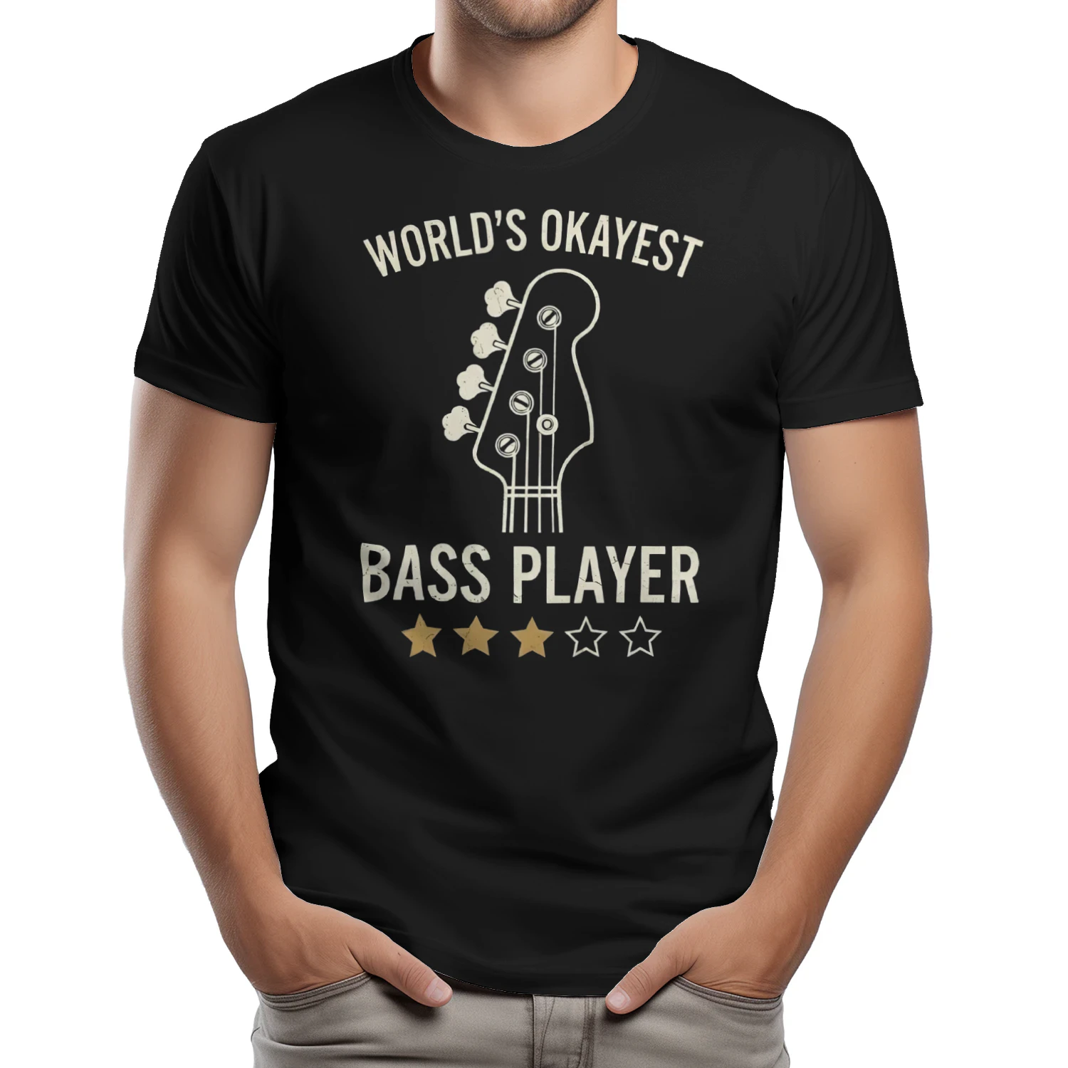 World_s Okayest Bass Player Funny Graphic T-Shirt