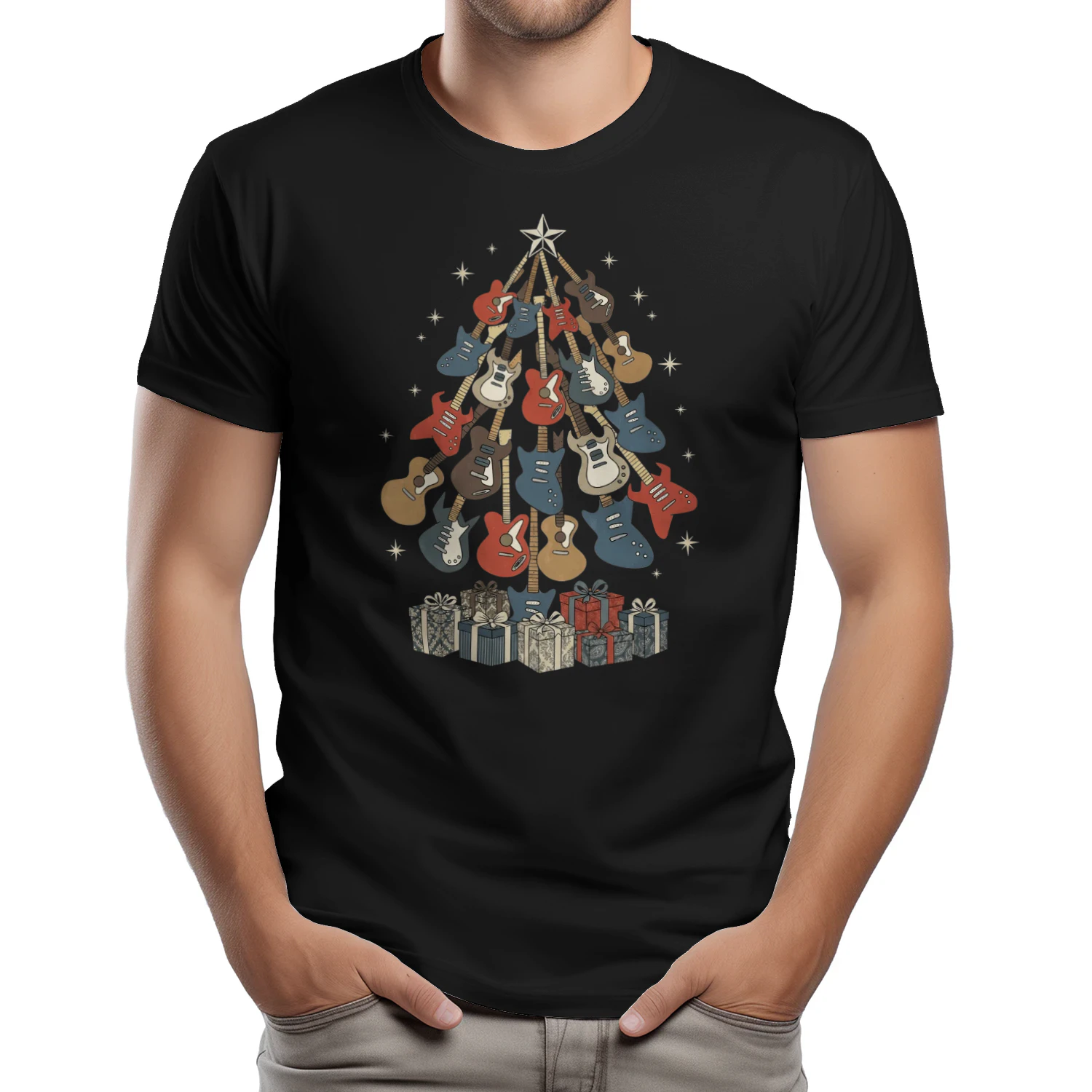 Christmas Guitar Retro Gifts
