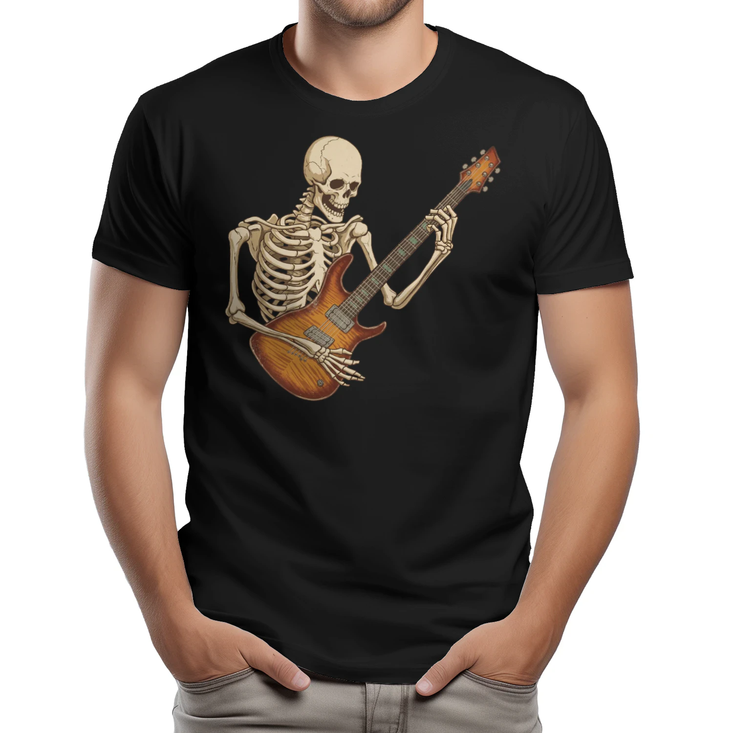 Skeleton Flamed Maple Guitarist