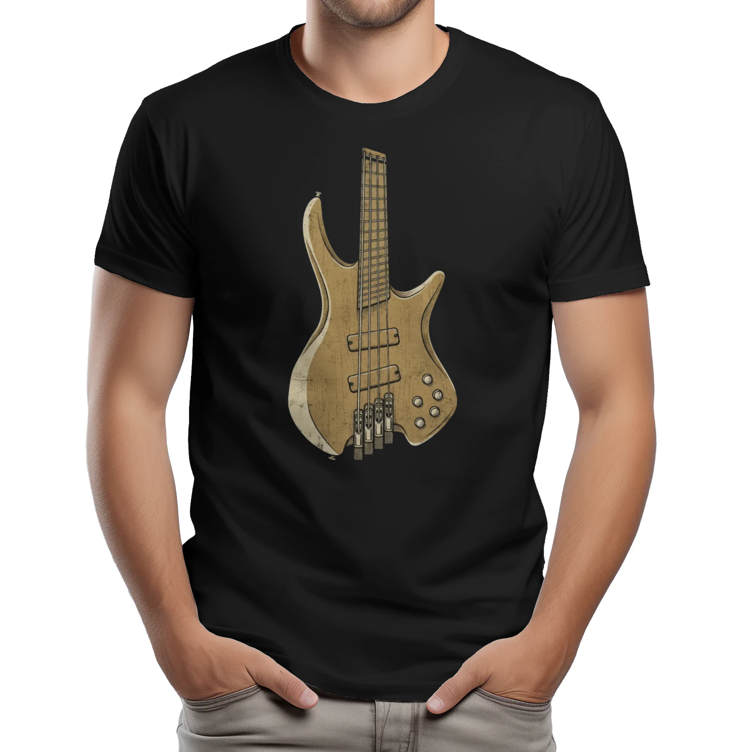 Modern Electric Bass Guitar Tee