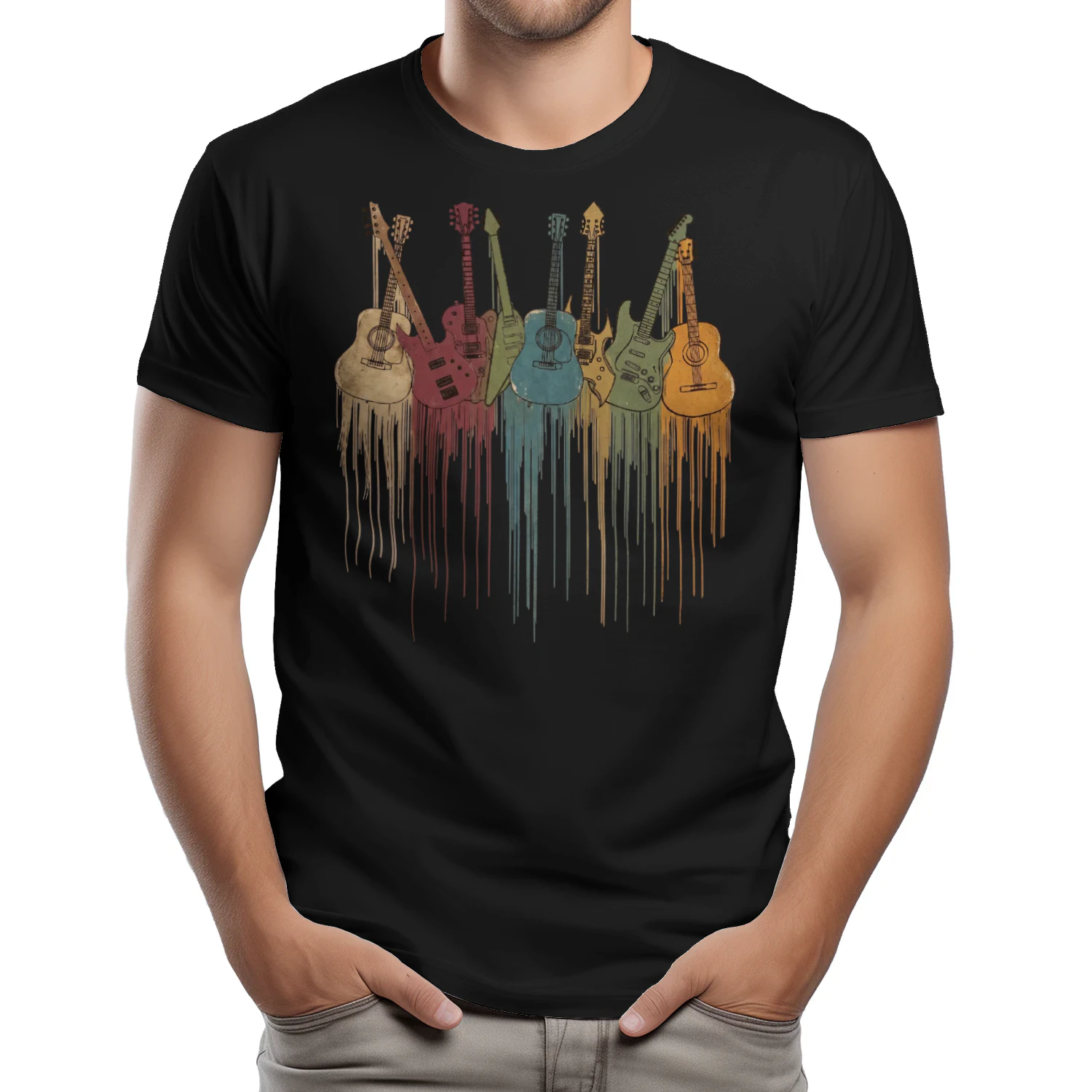 Dripping Paint Guitar Collection