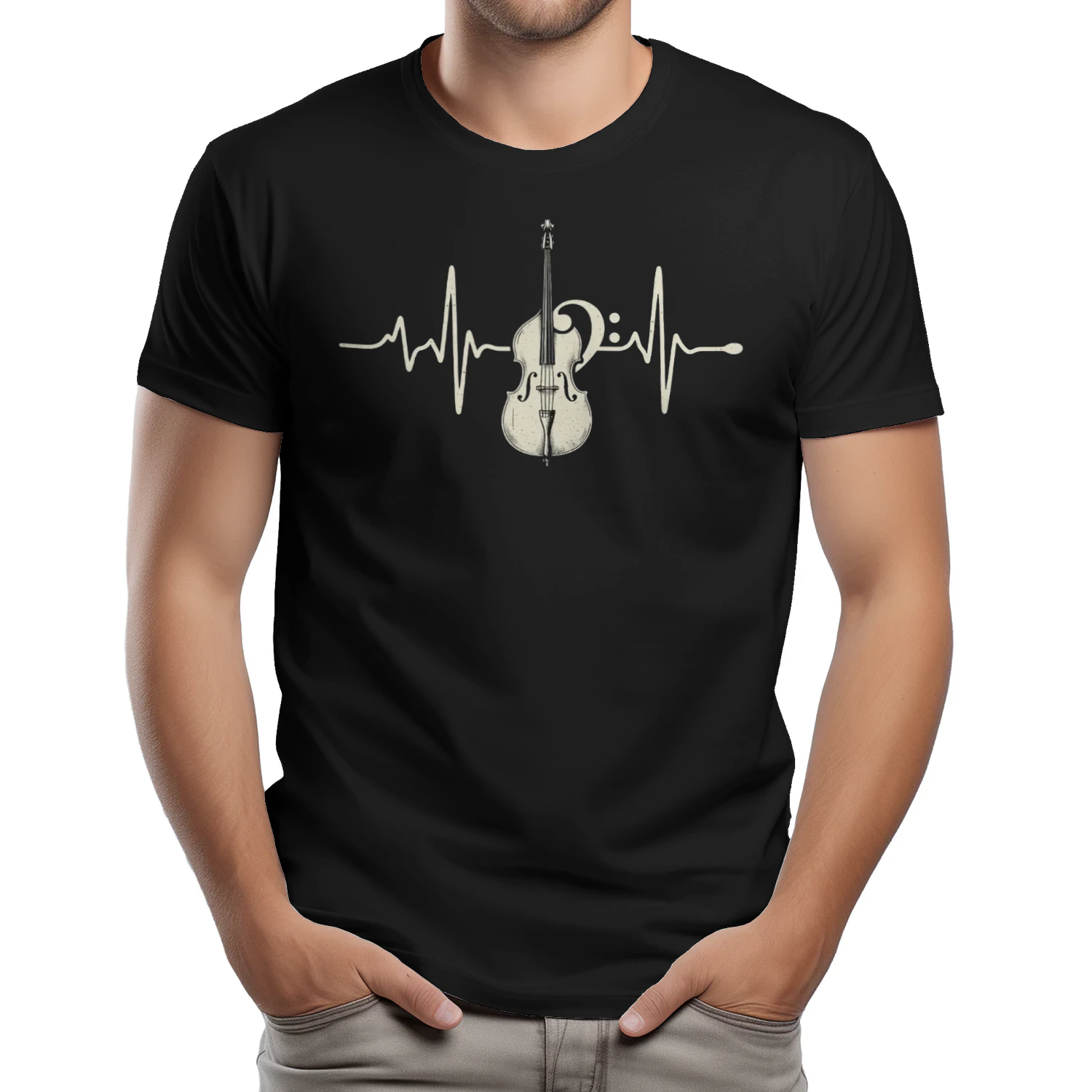 Double Bass Heartbeat Graphic Tee