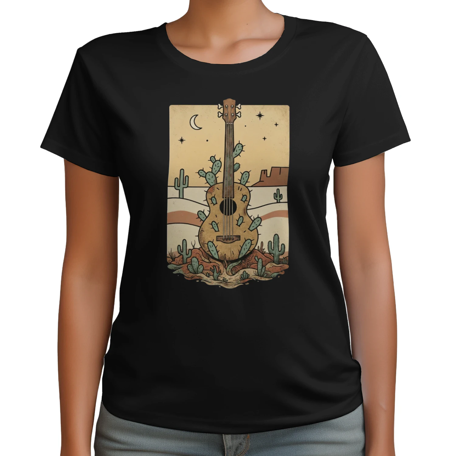 Retro Desert Acoustic Bass Tee