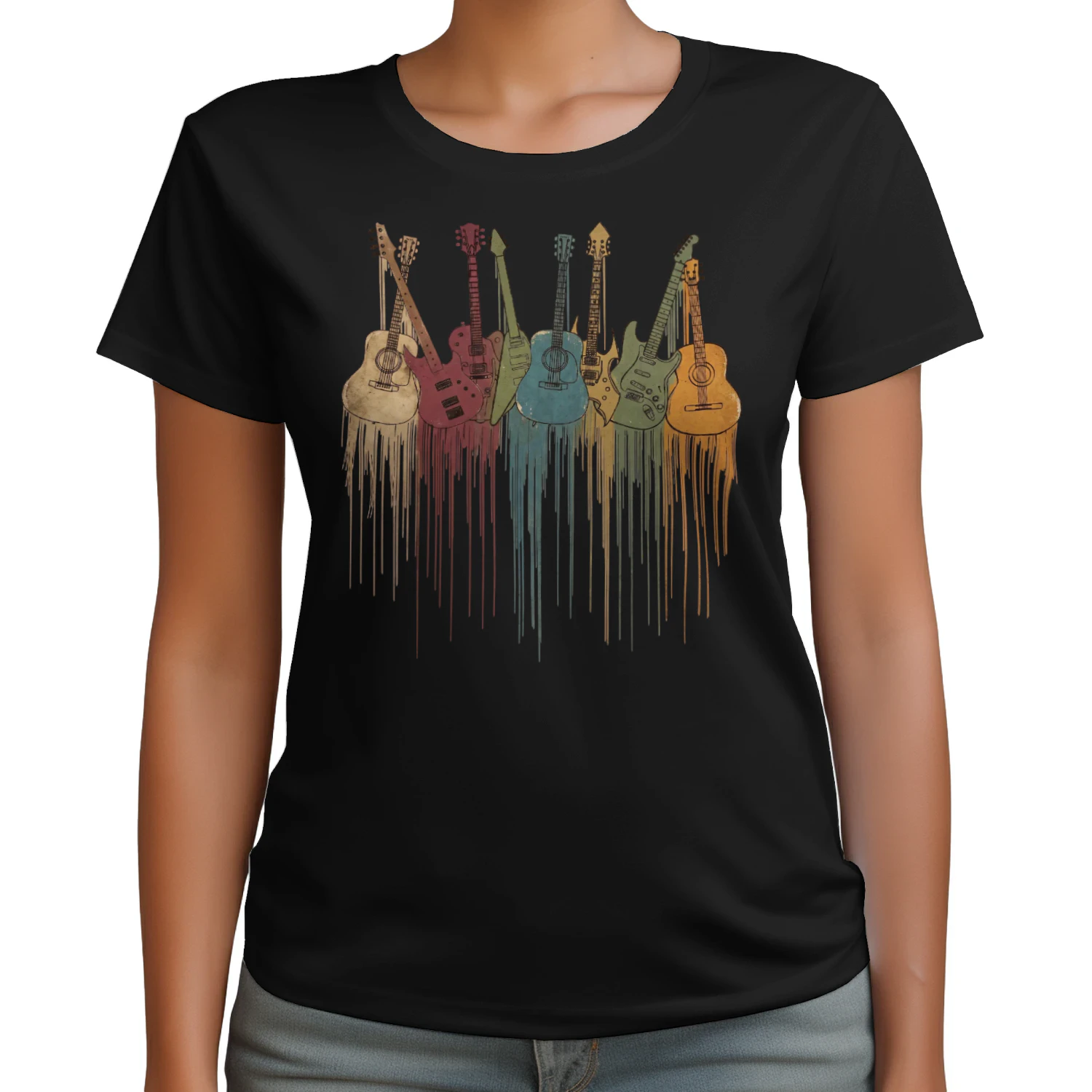 Dripping Paint Guitar Collection