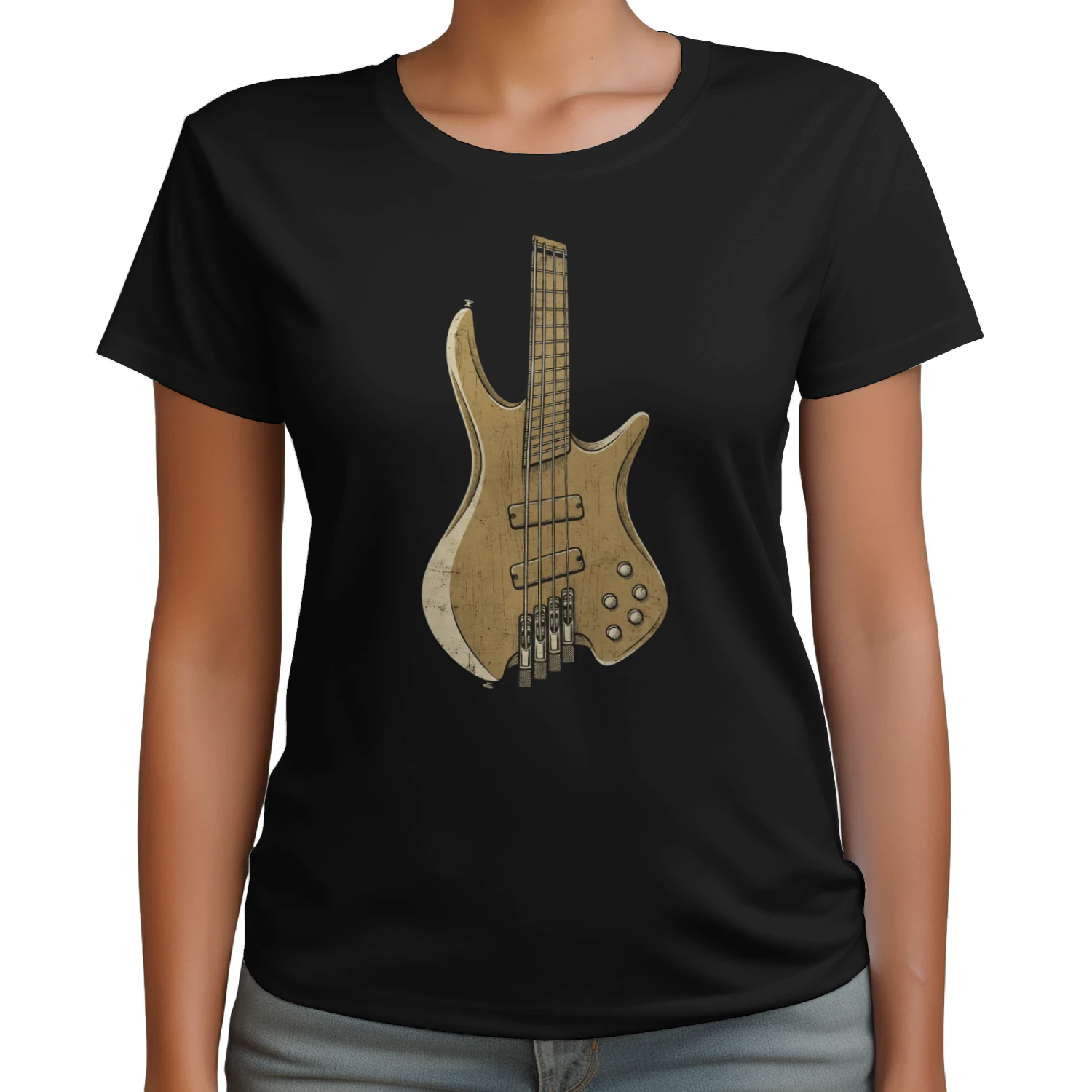Modern Electric Bass Guitar Tee