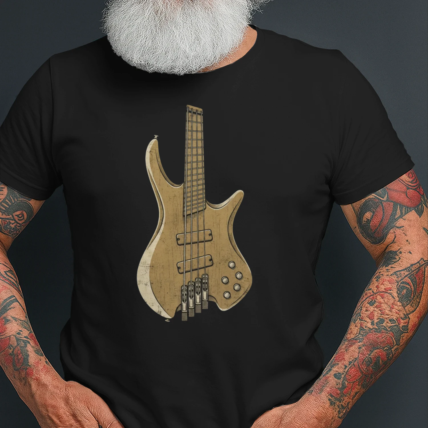 Modern Electric Bass Guitar Tee