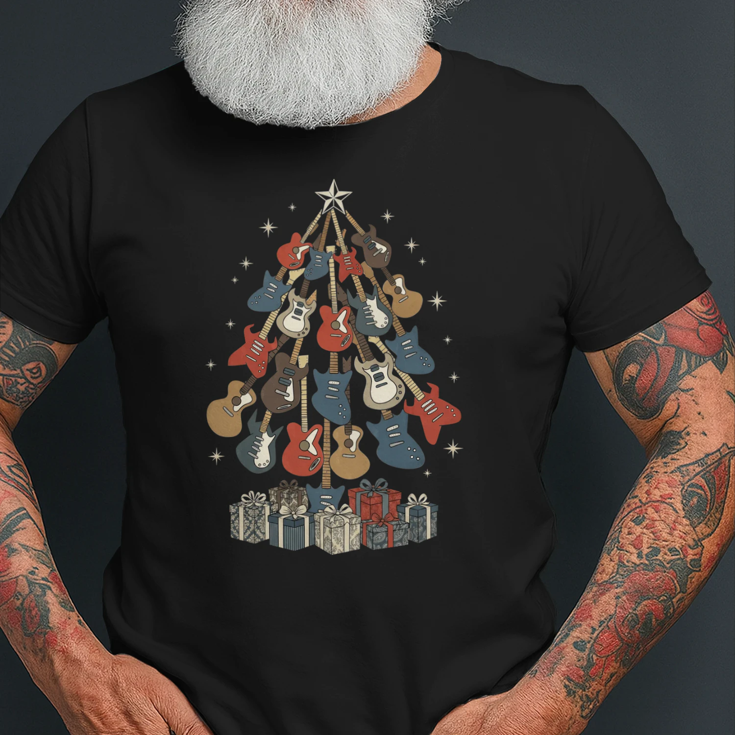 Christmas Guitar Retro Gifts